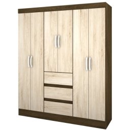 GUARDA ROUPA DE CASAL MOPAR C/ 6 PORTAS E 3 GAVETAS