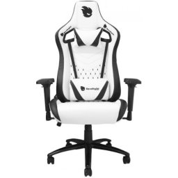 CADEIRA GAMER TERABYTE RECLINAVEL 4D - BRANCO/PRETO