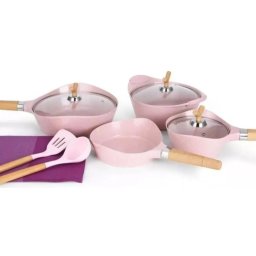 JOGO PANELAS ALUMINIO 15 PC LUX RESIST FUNDO TRIPLO P/ FOGAO INDUÇÃO