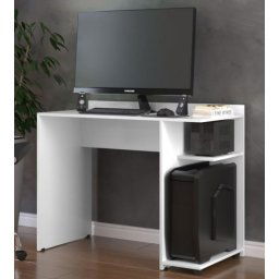 MESA HOME OFFICE PARA COMPUTADOR ESCRIVANINHA - BRANCO