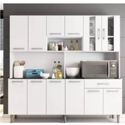 ARMARIO DE COZINHA 12 PORTAS 1 GAVETA POLY MOVEIS