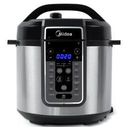 PANELA DE PRESSAO ELETRICA DIGITAL MIDEA 915W 6L 220V INOX