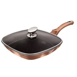FRIGIDEIRA GRELHA TURBO INDUÇÃO C/ TAMPA 28CM 2,1L DESIGN BELGA