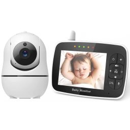 CAMERA BABA ELETRONICA SEM FIO 355/120 GRAUS C/ MICROFONE VISÃO NOTURNA