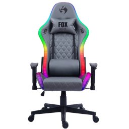 CADEIRA GAMER C/ ILUMINAÇAO RGB USB - CINZA