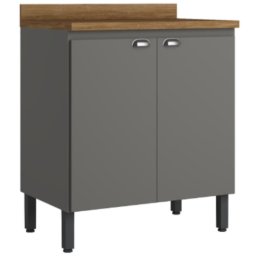 BALCAO PARA COZINHA LA VIVVE C/ TAMPO 2 PORTAS 1 PRATELEIRA 80CM