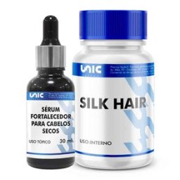 Kit Sérum e Cápsula Fortalecedora Para Cabelos Secos