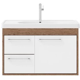 GABINETE DE BANHEIRO ULTRA LUX C/ LAVATORIO 63CM E GAVETA