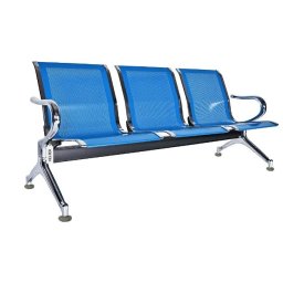 CADEIRA LONGARINA AIRPOT OFFICE 3 LUGARES C/ BASE FIXA