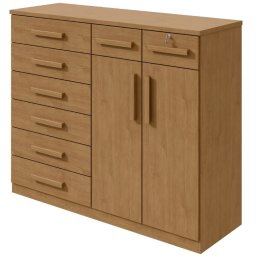 COMODA TORONTO LOPAS C/ 8 GAVETAS E 2 PORTAS
