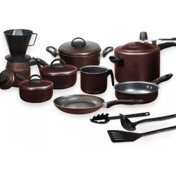 JOGO DE PANELAS TEFLON 10 PC C/ PANELA DE PRESSAO UTENSILIOS