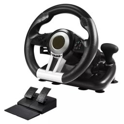 VOLANTE GAMER USB KNUP P/ XBOX PLAYSTATION SWITCH ANDROID PC