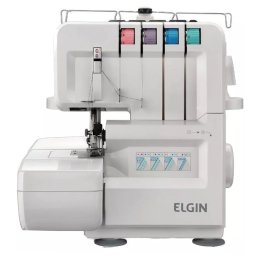 MAQUINA DE COSTURA ELGIN 1300 PONTOS OVERLOCK MECANICA - BRANCA