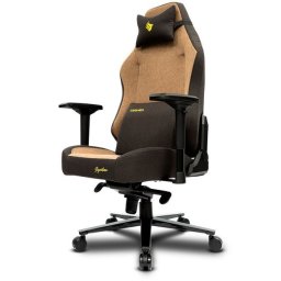 CADEIRA GAMER RECLINAVEL C/ RODIZIO APOIO BRAÇOS - MARROM