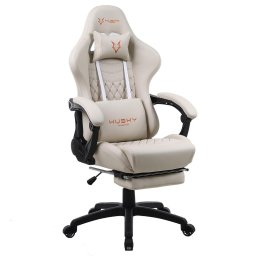 Cadeira Gamer Husky Gaming Reclinavel Com Descanso Branca
