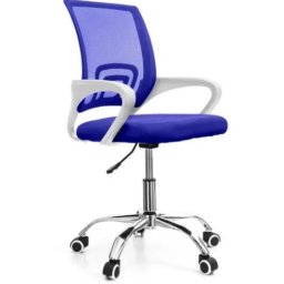 CADEIRA ESCRITORIO PRAZER GIRATORIA C/ BASE CROMADA