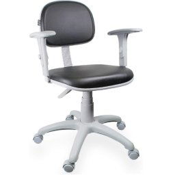 CADEIRA SECRETARIA GIRATORIA ULTRA MOVEIS C/ APOIO BRAÇOS - CINZA