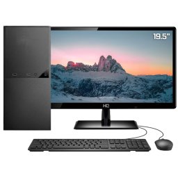 COMPUTADOR INTEL DUAL CORE 4GB RAM HD 500GB C/ TECLADO MOUSE E MONITOR 19