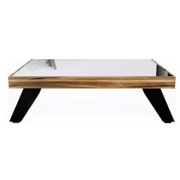 MESA DE CENTRO IBIZ P/ SALA EM MDF 80CM C/ ESPELHO - IMBUIA