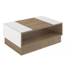MESA DE CENTRO DETR P/ SALA EM MDP 90CM RETANGULAR ESPELHADA