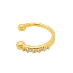 Piercing de Pressão Cravejado | DELICATO