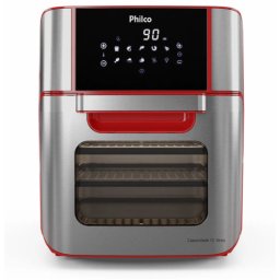 FORNO ELETRICO FRITADEIRA AIR FRYER 2X1 PHILCO 1800W 12L C/ CESTO REMOVIVEL