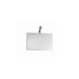 Pingente de Prata com foto gravada / Fotogravação 10.5 mm x 17 mm
