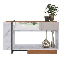 ARMARIO APARADOR DE CAFE CALAC LUXX EM MDF 15MM - BRANCO