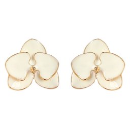 Brinco de Orquídea Esmaltado | BORBOLETA