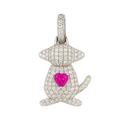 Pingente de Animal Cravejado com Zircônias Brancas | PET