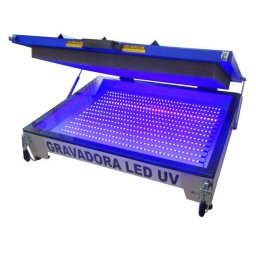 Gravadora Led U.V. 90 x 120 cm para matriz serigráfica