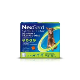 NexGard Spectra M Antipulgas, Carrapatos e VermÃ­fugo para CÃ£es 7,5Kg a 15Kg Caixa com 1 Comprimido