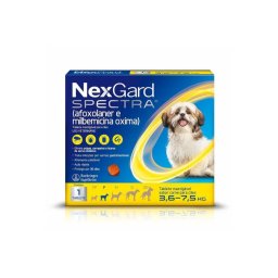 NexGard Spectra P Antipulgas, Carrapatos e VermÃ­fugo para CÃ£es 3,6Kg a 7,5Kg Caixa com 1 Comprimido