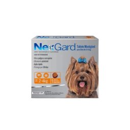 NexGard Antipulgas e Carrapatos para CÃ£es de 2 a 4 Kg caixa com 1 comprimido