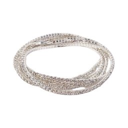 Pulseira Riviera Elástica com Strass - UNITÁRIA | BLING