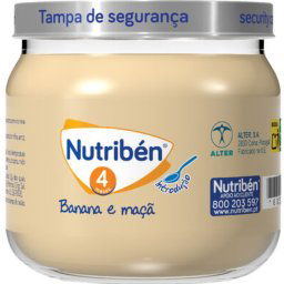 Boião de Fruta 120g Banana & Apple 4 Months