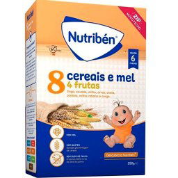 Papa 8 Cereais Mel e 4 Frutas 250g 6 Months