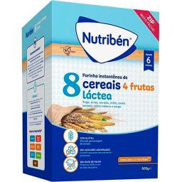 Papa 8 Cereais com 4 Frutas Láctea 600g 6 Months
