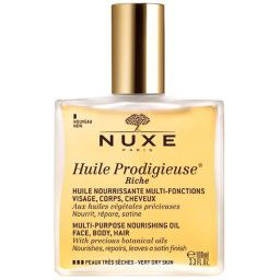 Huile Prodigieuse Rico Óleo Nutritivo Iluminador Pele Muito Seca 100mL
