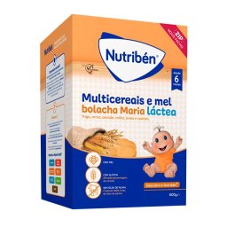 Multicereais, Mel e Bolacha Maria 600g 6 Months