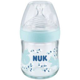 Nature Sense Biberão de Vidro com Tetina 120mL S (0-6M)