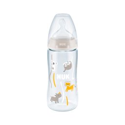 First Choice Biberão com Tetina em Silicone 6-18meses Cores Sortidas 300mL