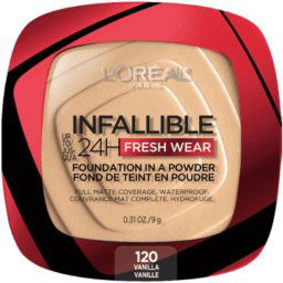 Infallible 24H Fresh Wear Base em Pó 9g 120 Vanilla