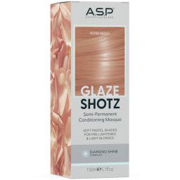 Glaze Shotz Máscara de Coloração Semi-Permanente 150mL Rose Gold