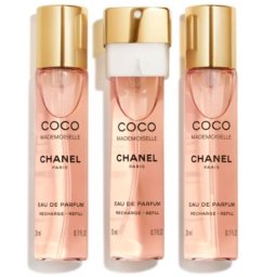 Coco Mademoiselle Eau de Parfum Twist and Spray 3x20