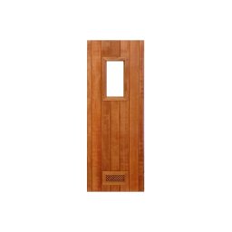 Porta de Madeira para Sauna Seca Sodramar 0,60x1,90m em Cedro Uso Residencial e Profissional