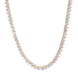 Colar Riviera de Zircônias Brancas | COSTELLAZIONE | 4mm | 60cm