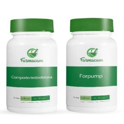 Composto testosterona endógena + Forpump vasodilatador