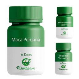 Kit Maca Peruana + Tribulus Terrestris + Xanthoparmelia Scabrosa