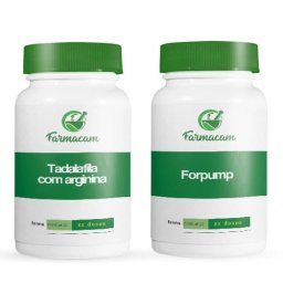 Kit Tadalafila Com Arginina + Forpump Vasodilatador